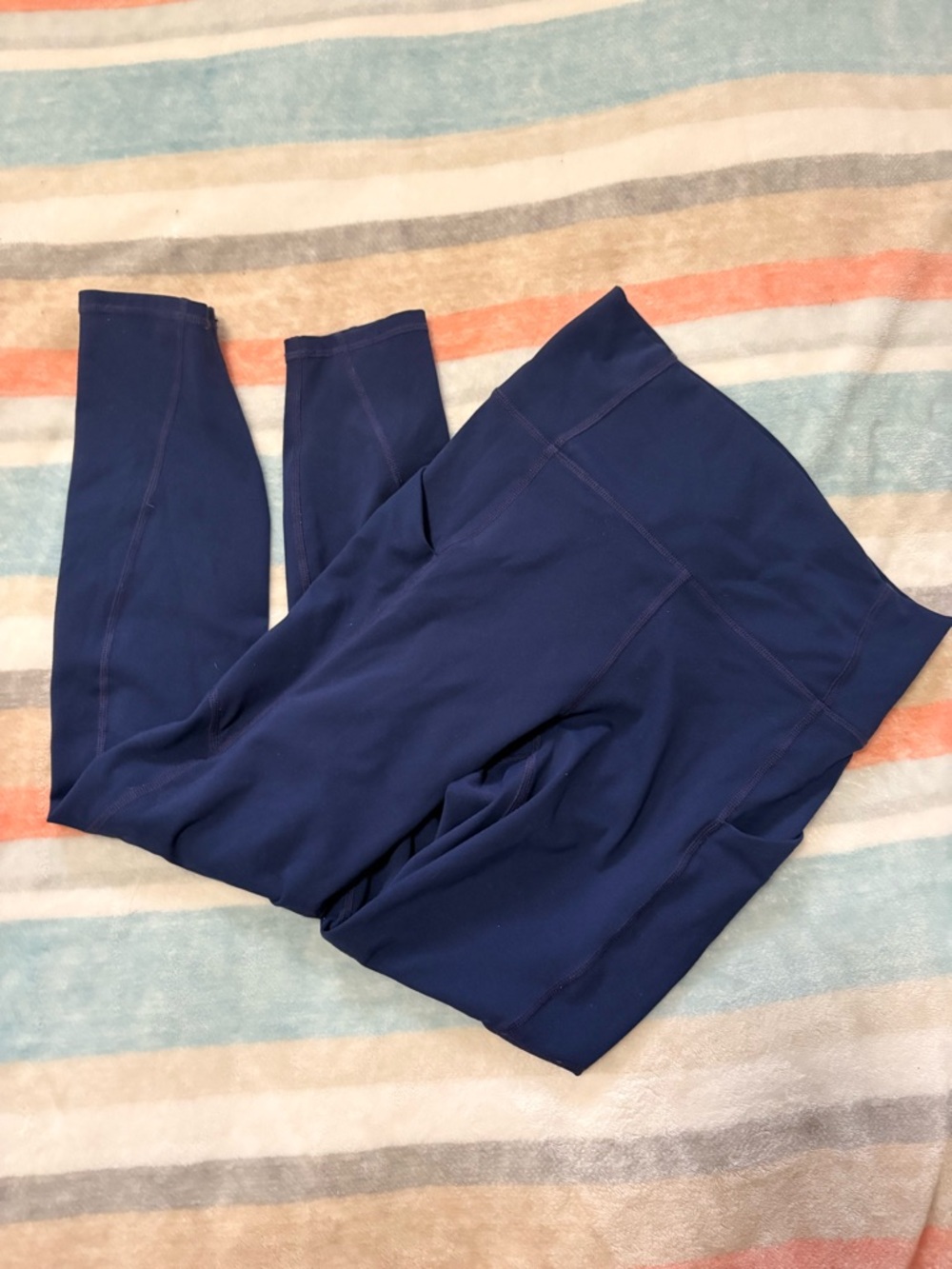Fabletics Navy Blue High-Waist Leggings